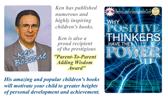 Author Ken Bossone. A positive thinker.